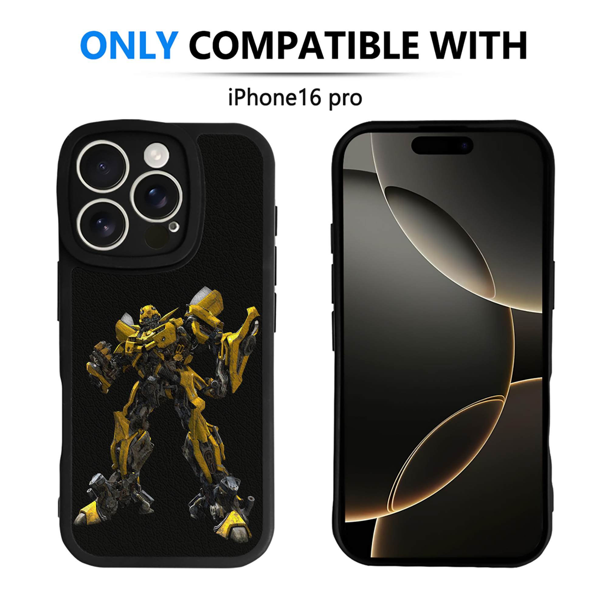（画像用） Transformers トランスフォーマー 【iPhone 16シリーズ対応】シリコンスマホケース（レザー調） 材質：シリコン